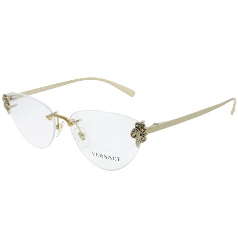 versace womens eyeglasses 2012|rimless versace eyeglasses.